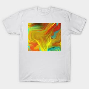 AGATE ABSTRACT OIL PAINTING T-Shirt